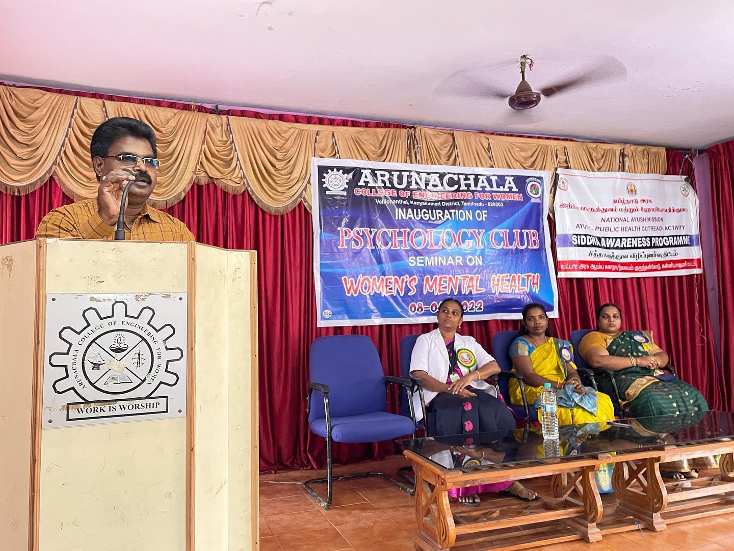 Inauguration of Psychology Club and Seminar on Womens Mental Health By Dr.Anitha,Govt Hospital,Vellichanthai.