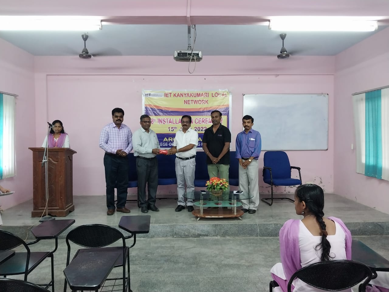 IET Installation ceremony at Arunachala College of Engineering for Women.