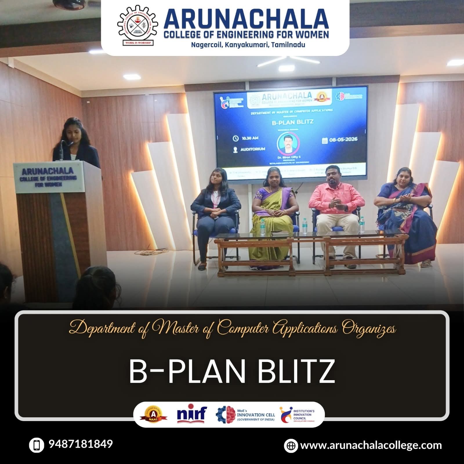 Department of MCA organized BPlan Blitz