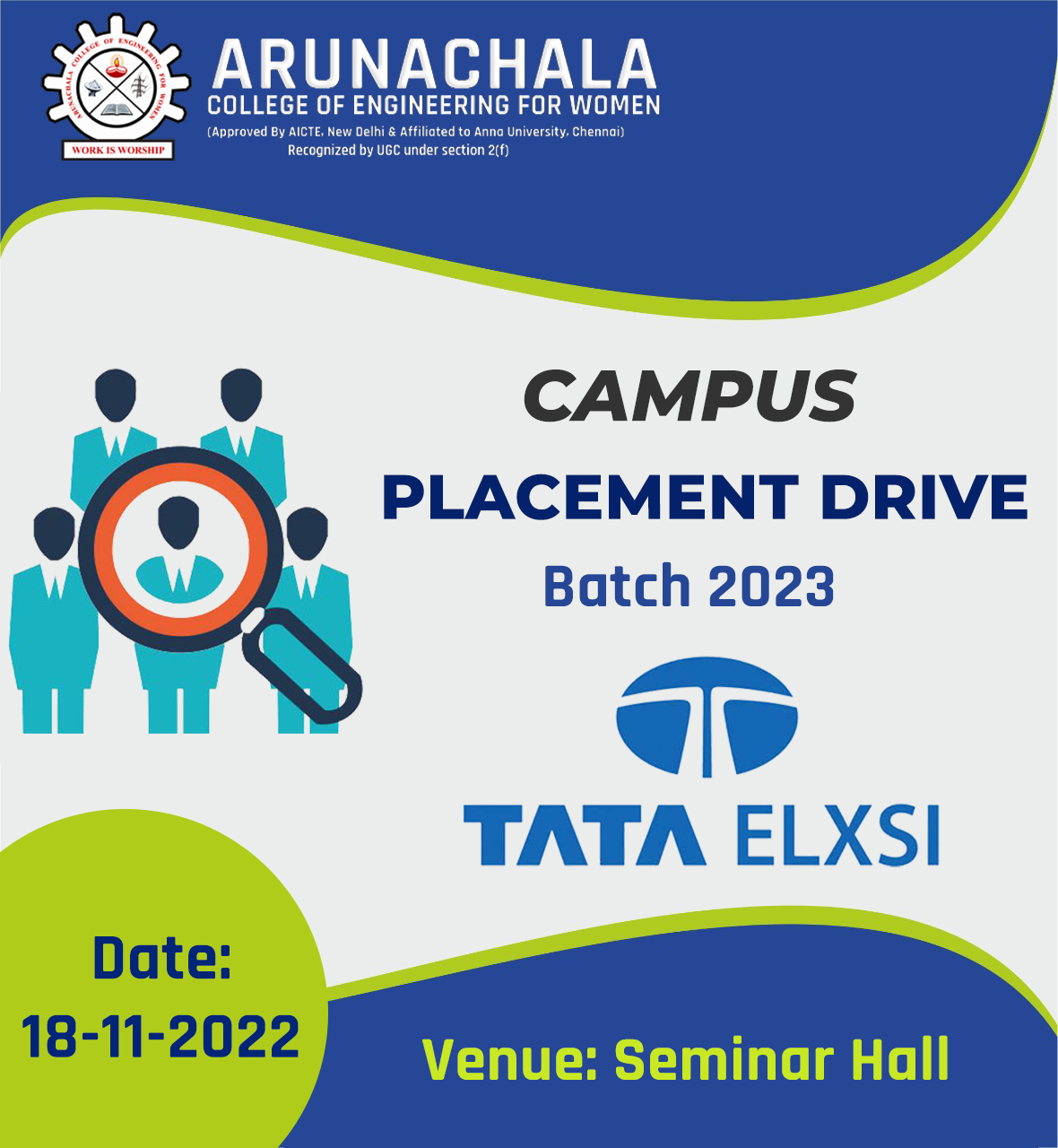 CAMPUS PLACEMENT DRIVE ON 18-11-2022.
