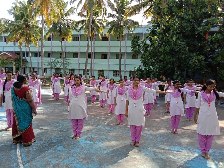 Yoga day celebration @ Arunachala College of Engineering for Women